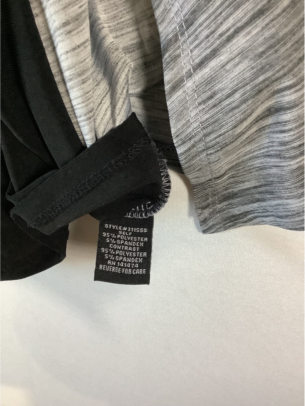 Liz McCoy Women's Gray and Black Open Front Cardigan XL - Picture 2 of 6